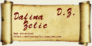 Dafina Zelić vizit kartica